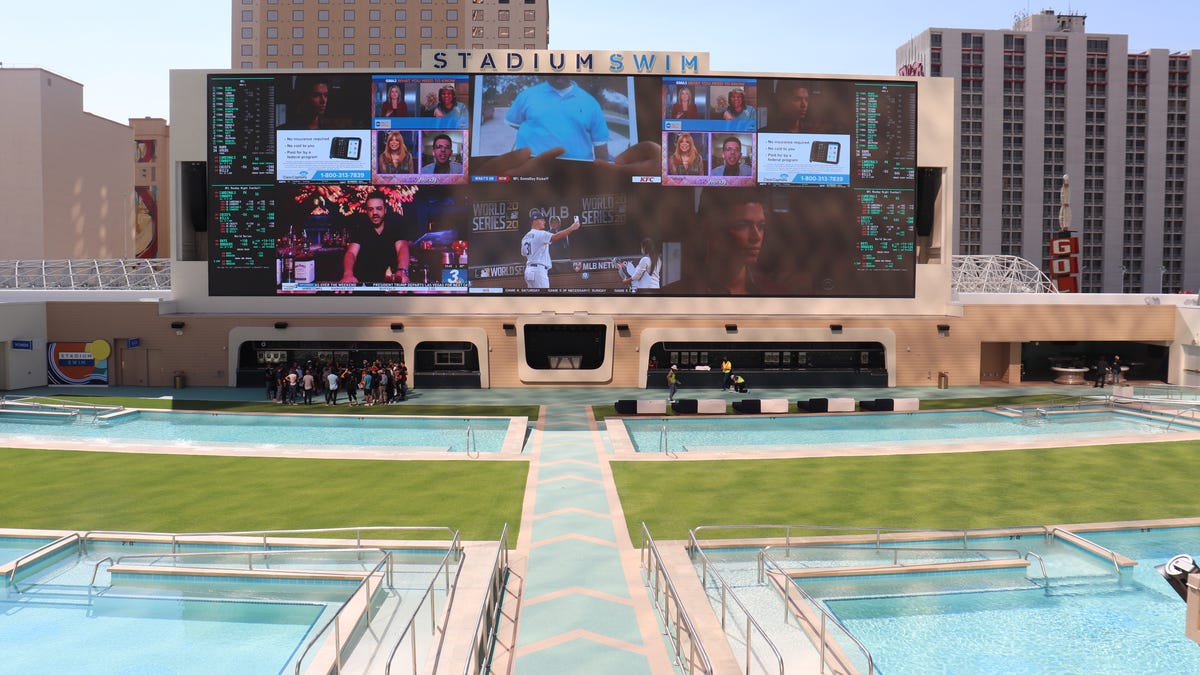 PHOTOS: A first look at the giant pool coming to Downtown Las Vegas