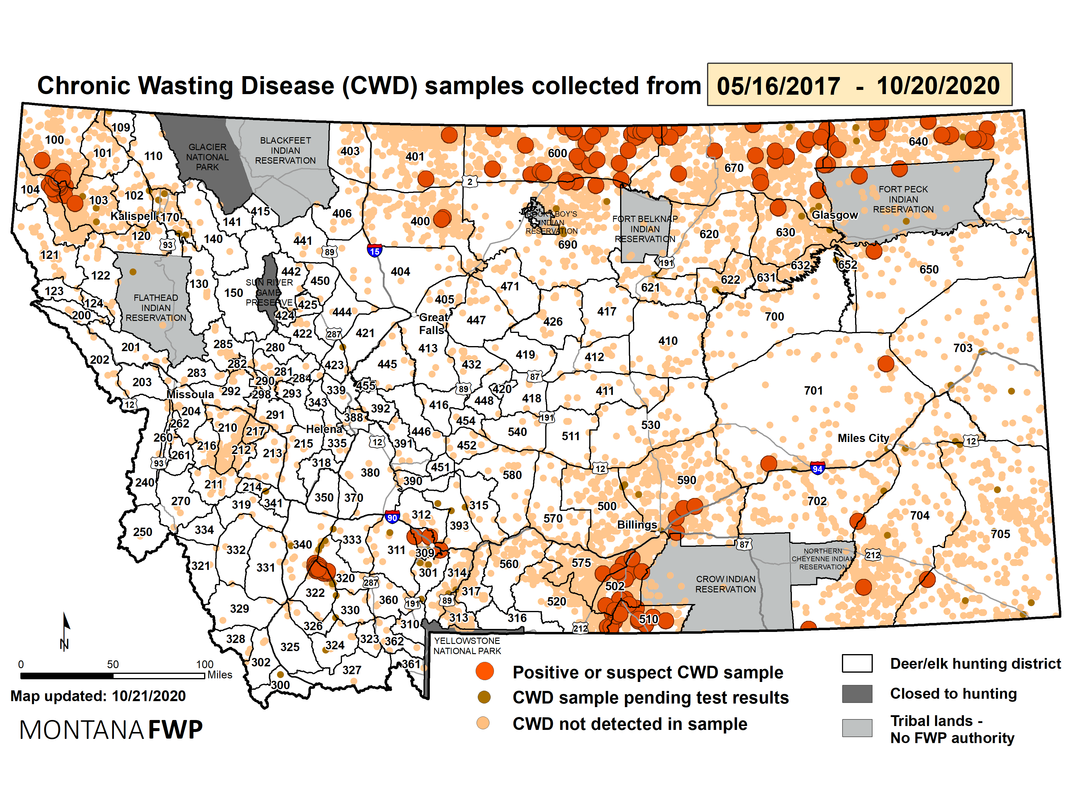 Montana Deer Unit Map Chronic Wasting Disease Is Spreading Through Deer Herds Across Montana