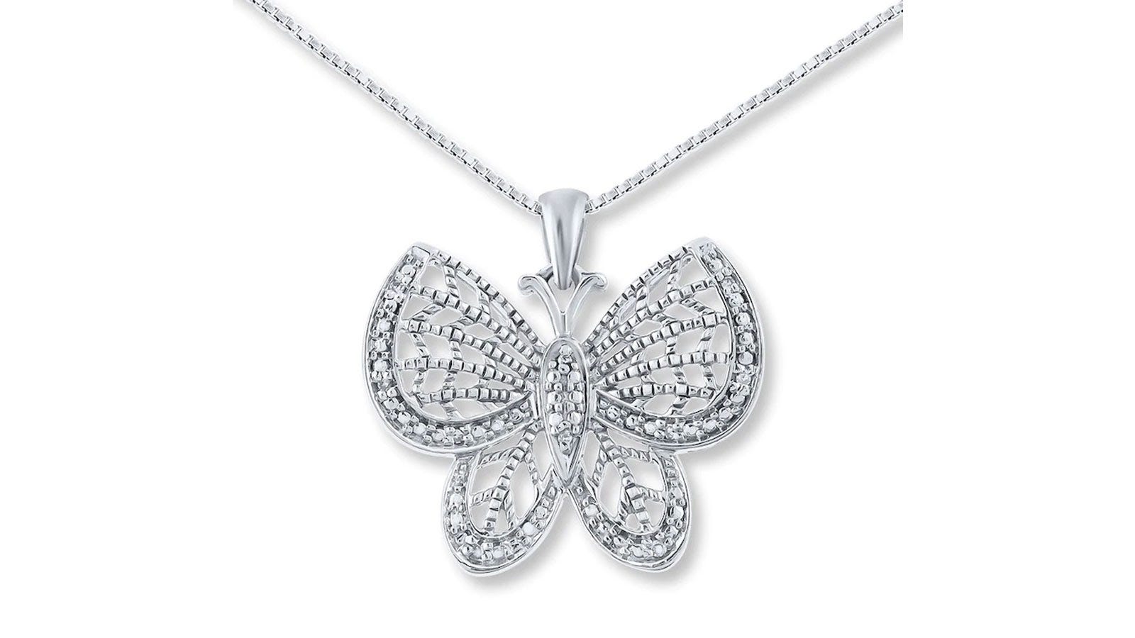 kay jewelers butterfly earrings