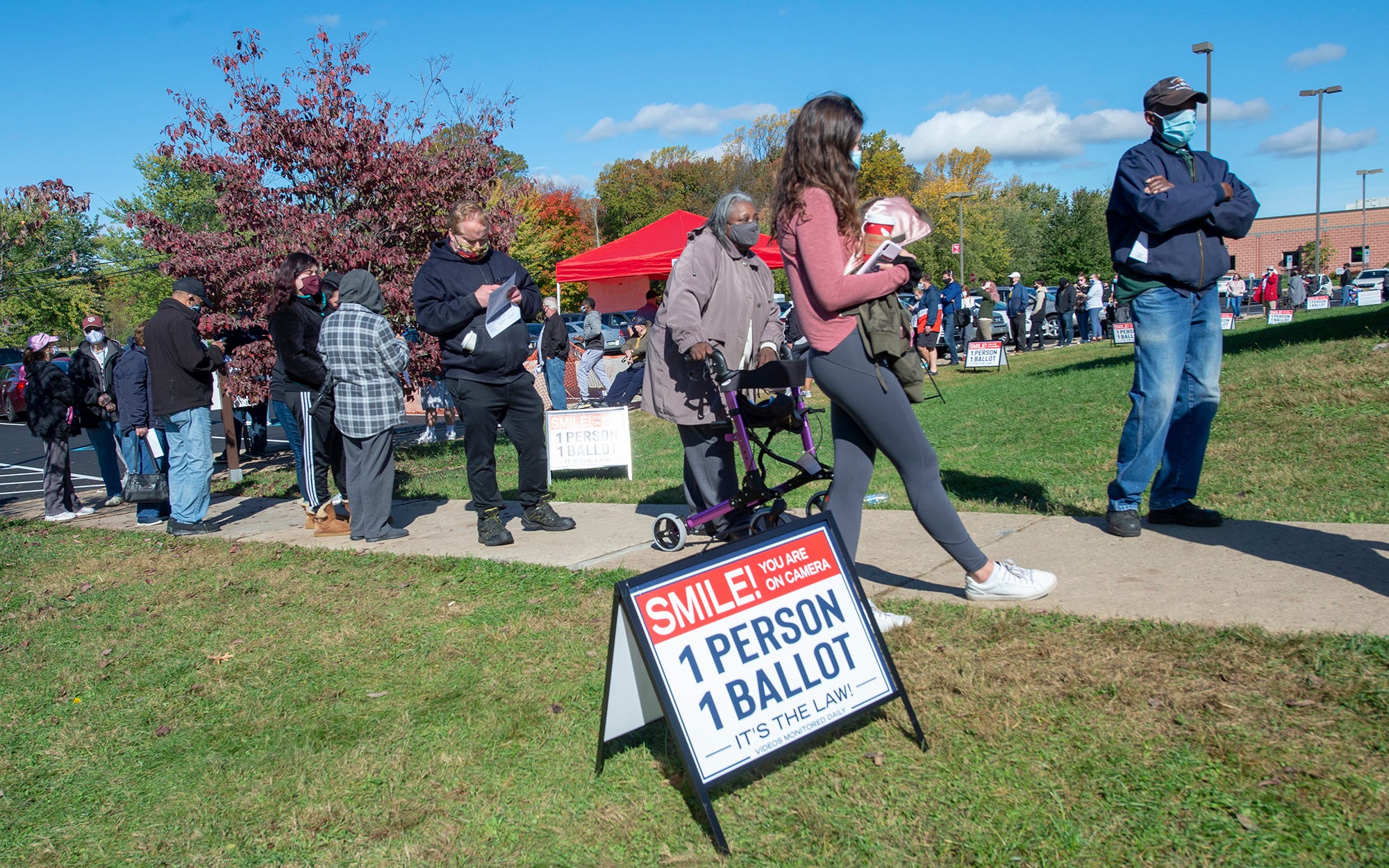 Lines Long On Last Day For Bucks County On-demand Voting