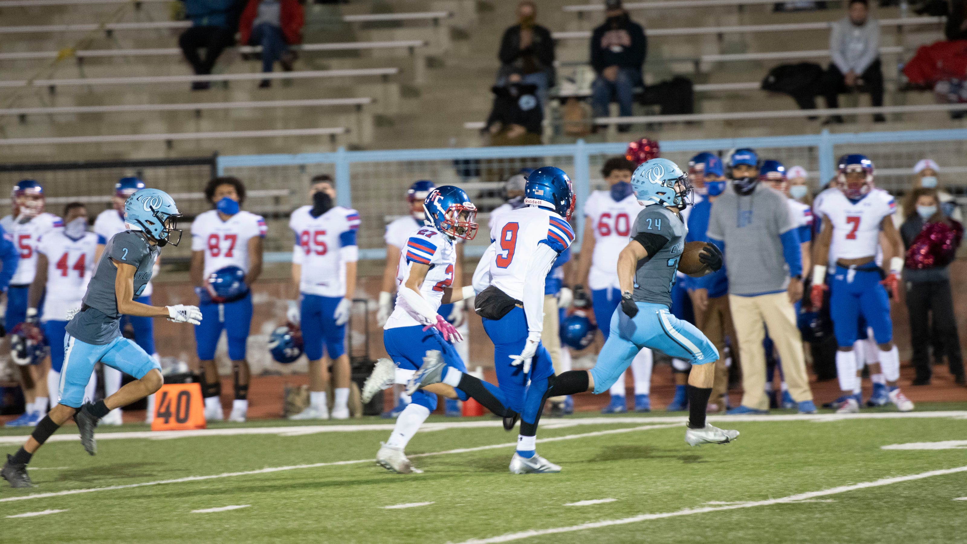 Pueblo West's Hunter Johnson loves contact on the football field