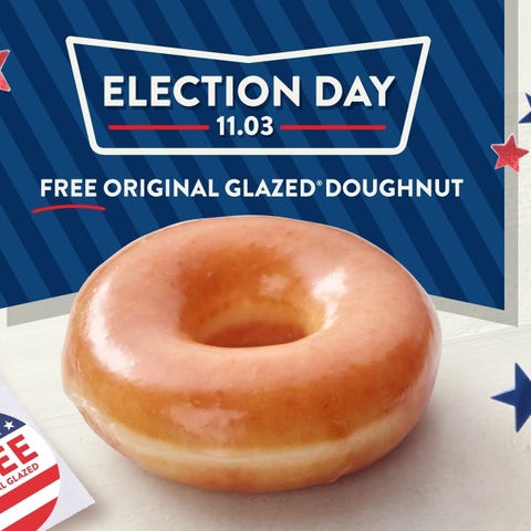 Krispy Kreme is giving away doughnuts this Electio