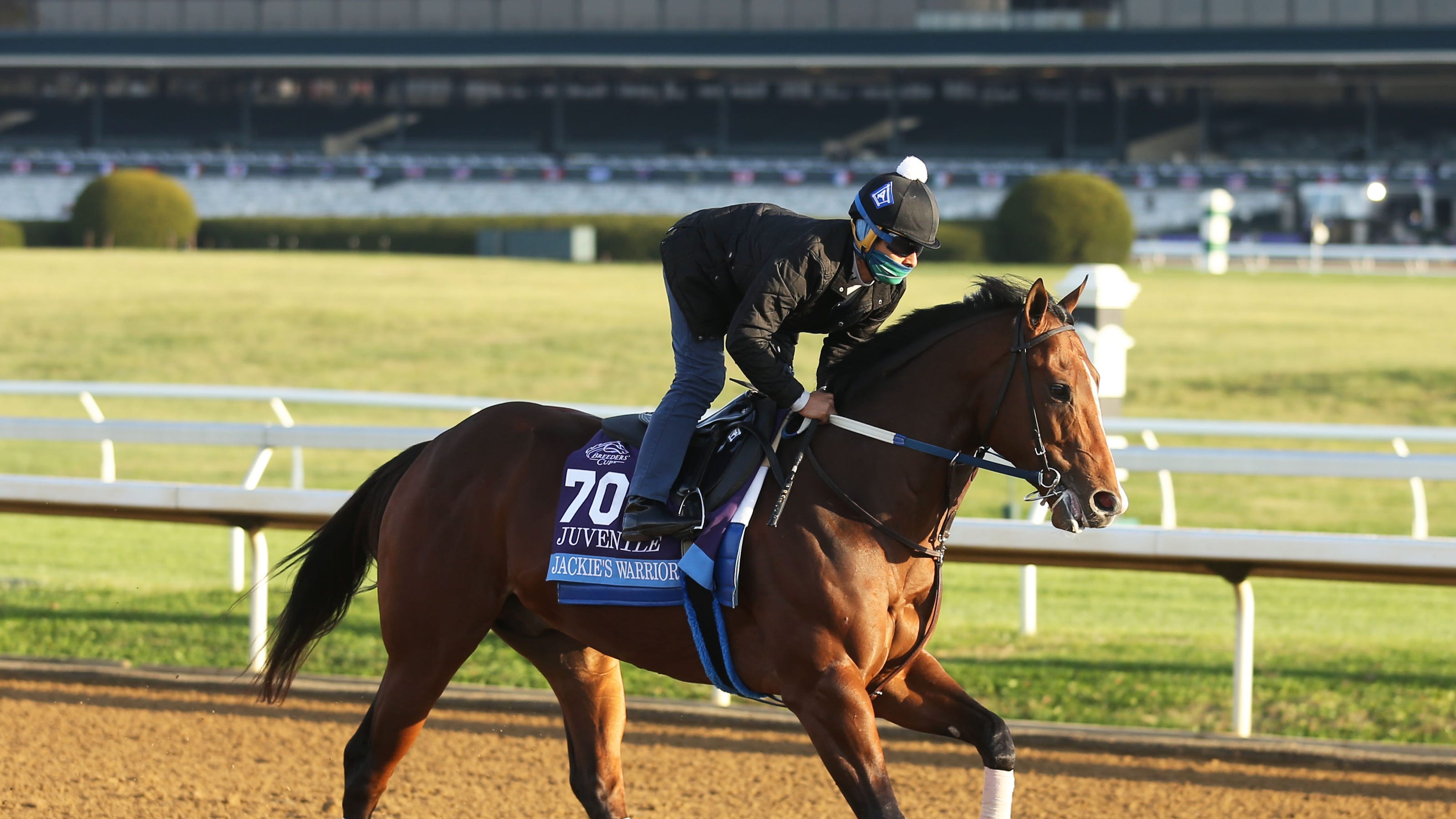 Breeders Cup live results El Paso owned Jackie's Warrior competes