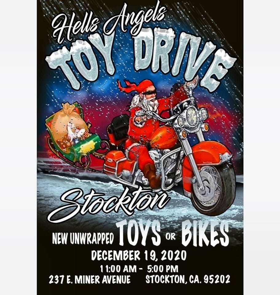 Brighter Holiday Hells Angels Rolling Out Inaugural Christmas Toy Drive