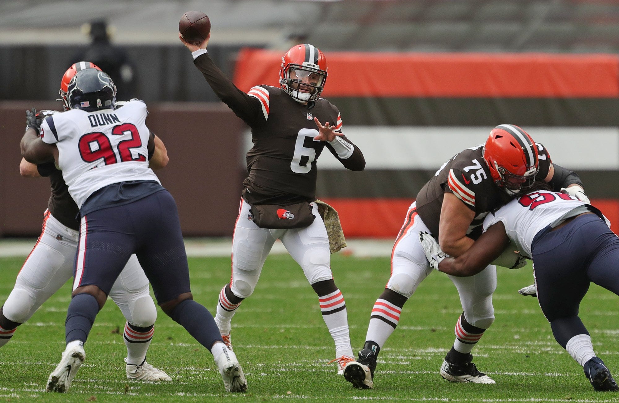 Cleveland Browns QB Baker Mayfield Remained In Texans Game Plan