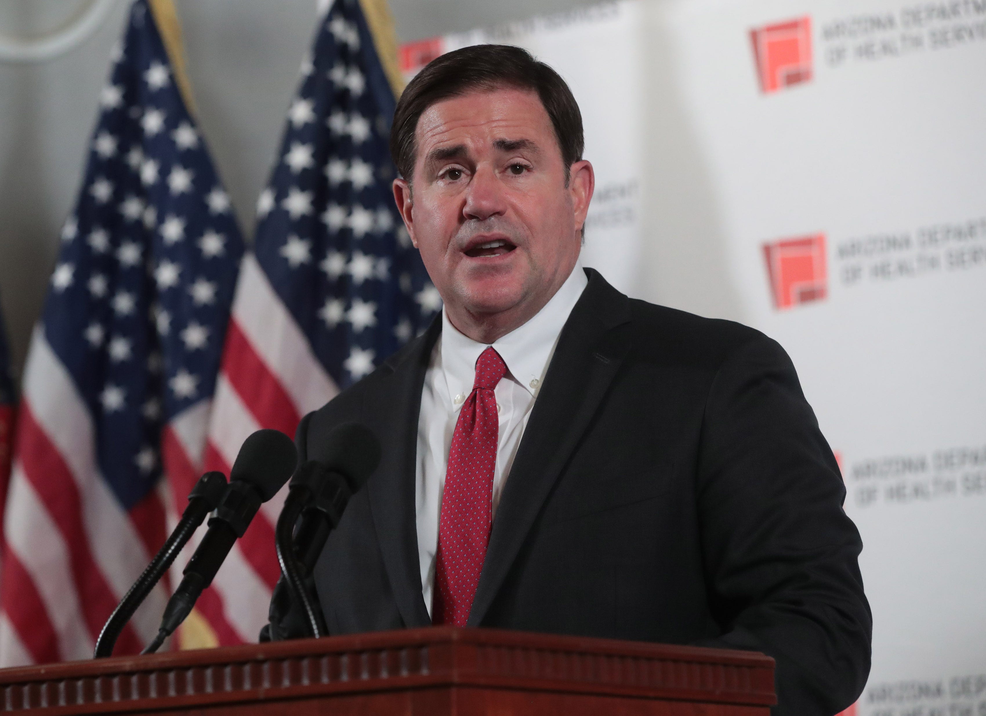 Arizona Gov. Doug Ducey's Gives State Of The State Speech In COVID Era