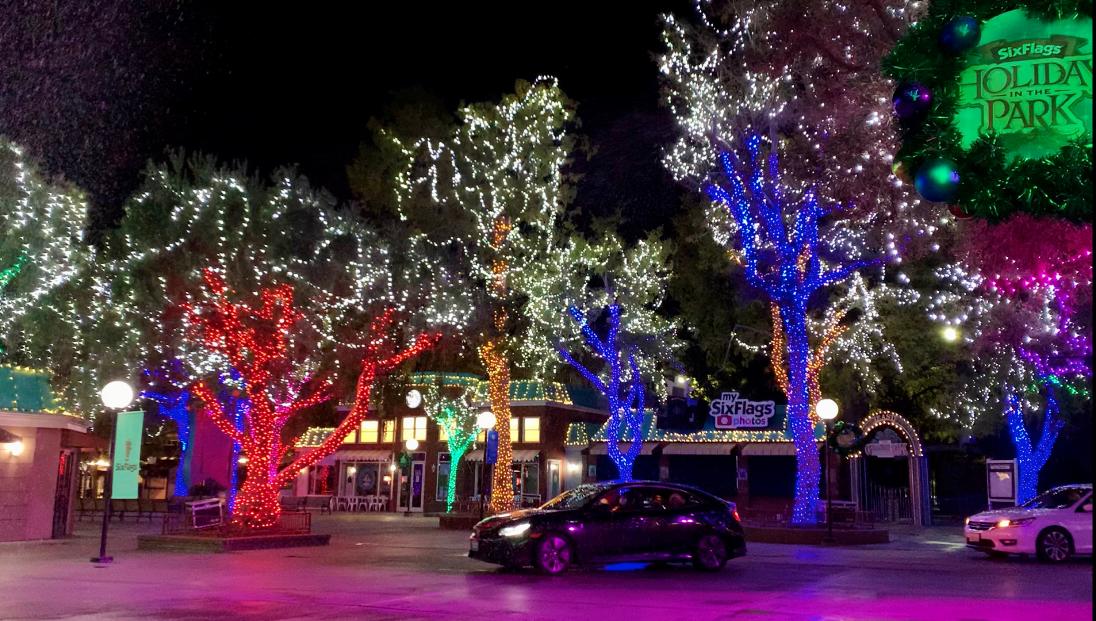 Drive-Thru Experience At Six Flags Great Adventure Holiday In The Park