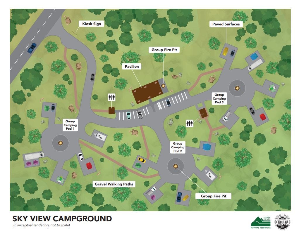 Collins Lake Campground Map New Carter Lake Campground To Accommodate Large Groups