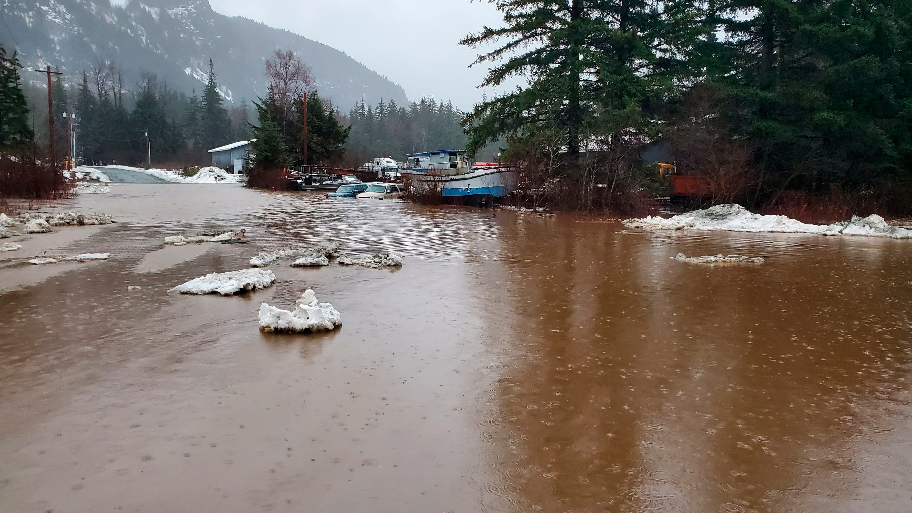 Southeast Alaska's 'wettest day ever' triggers flooding, mudslides