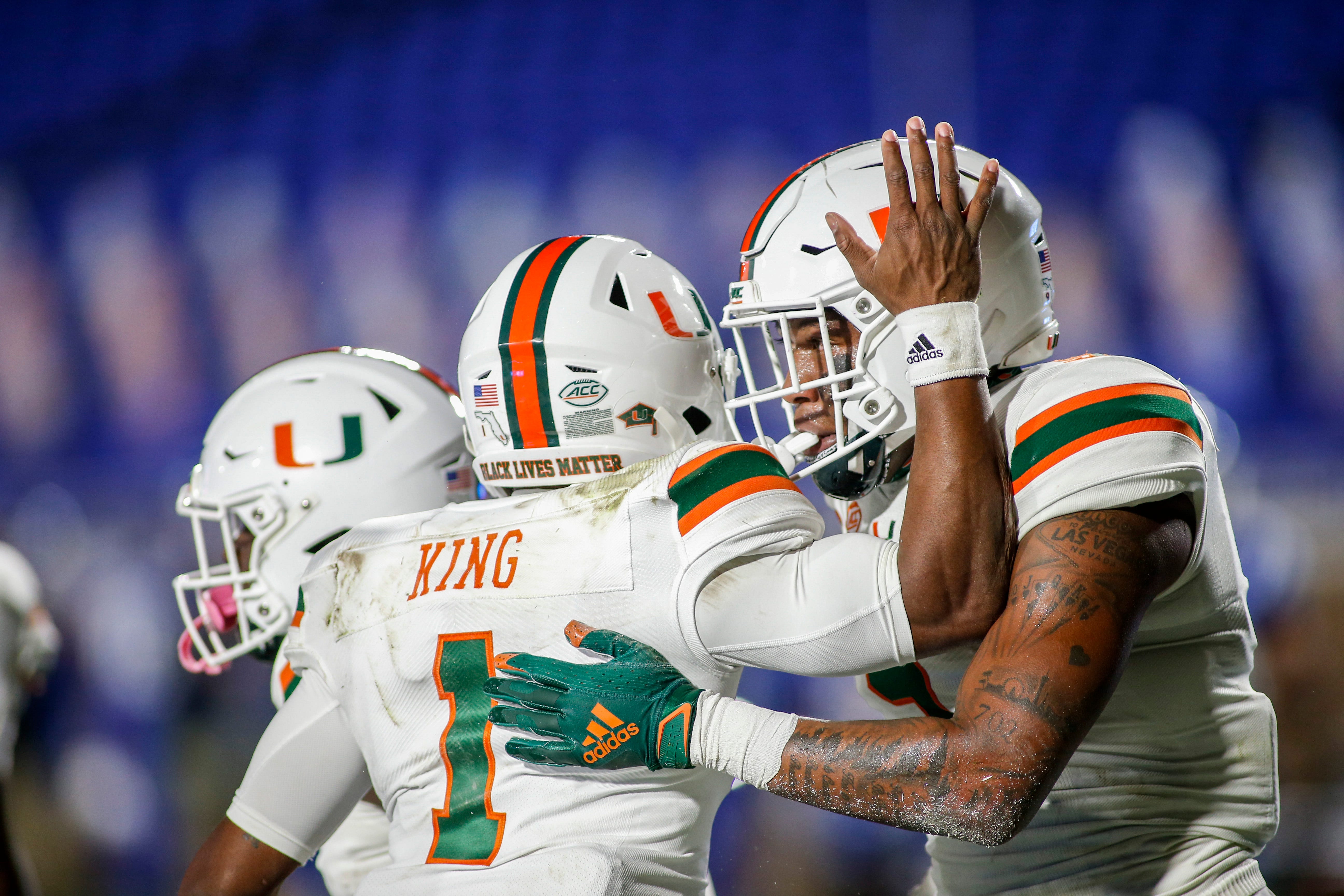 Miami Hurricanes Vs. Duke Blue Devils College Football Photos