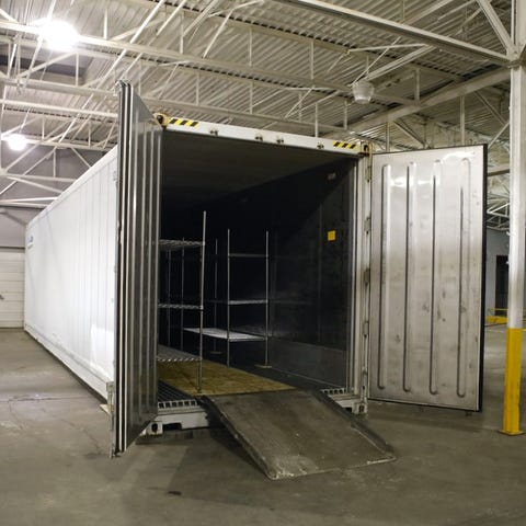 A refrigerated trailer purchased by the Winnebago 