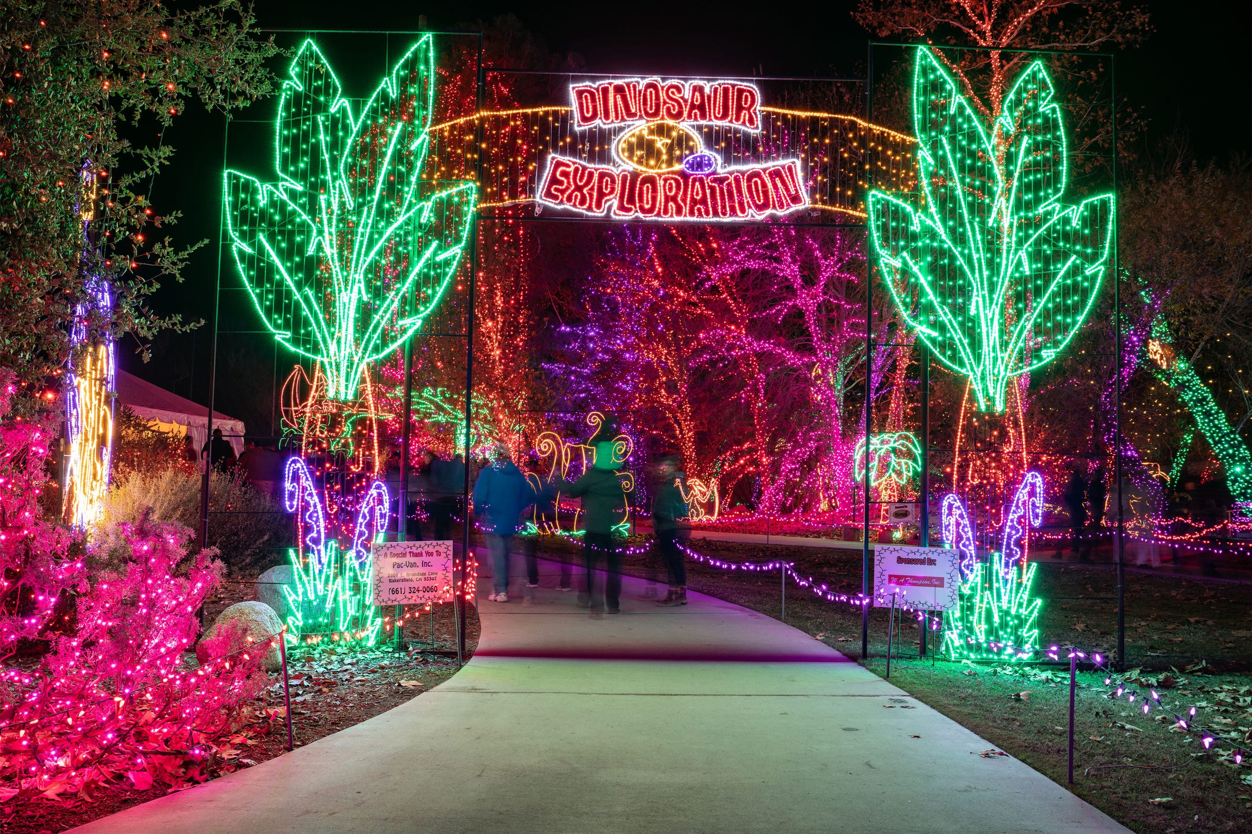 <strong>9. Holiday Lights at California Living Museum – Bakersfield, California. </strong>Holiday Lights at the California Living Museum (CALM Zoo) is entering its 18th year in 2020 with 3 million lights and 250 animated displays, a 200-foot tunnel of light and a 30-foot-tall drive-through Christmas tree tunnel. The 2020 event will be drive-through for visitor safety.