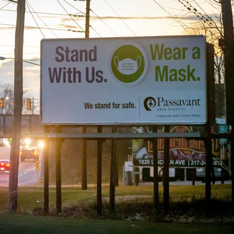 A billboard from Passavant Area Hospital on Morton