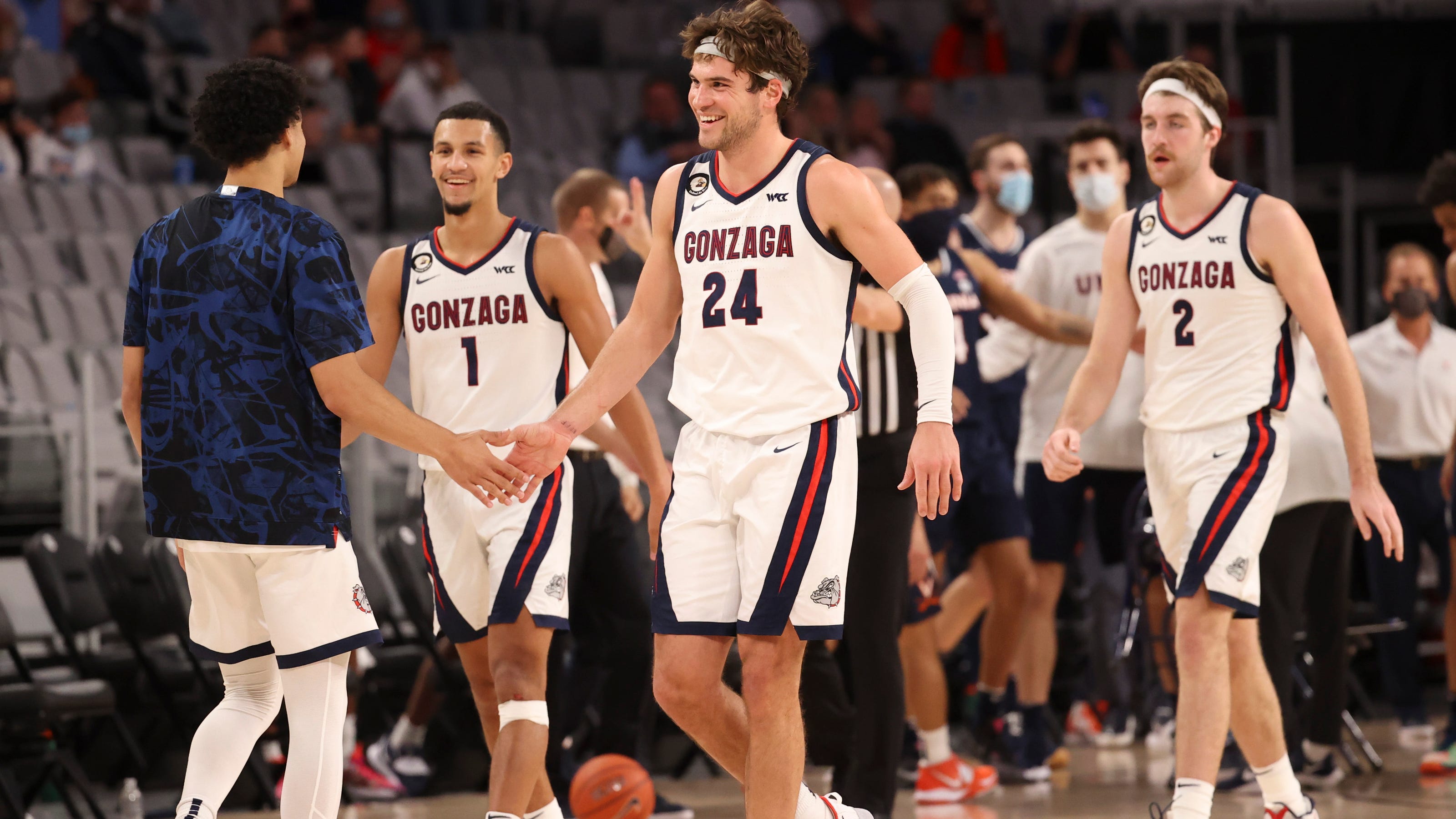 Gonzaga leads, Duke falls out of men's college basketball poll