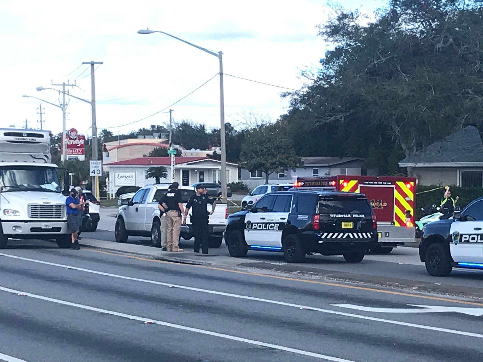 Titusville Police Converge Where Person Reported To Be Shot