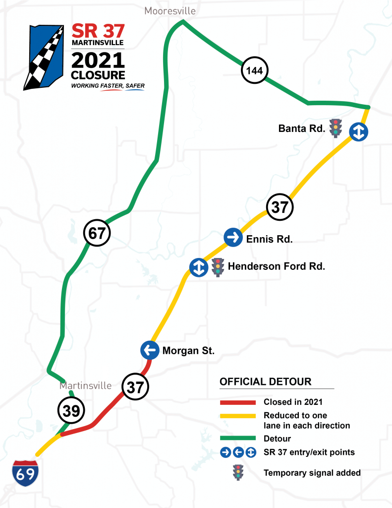 Indiana Road Construction Projects 2021 Map Indianapolis Traffic: I-69 Updates On I-465 South-Side Interchange