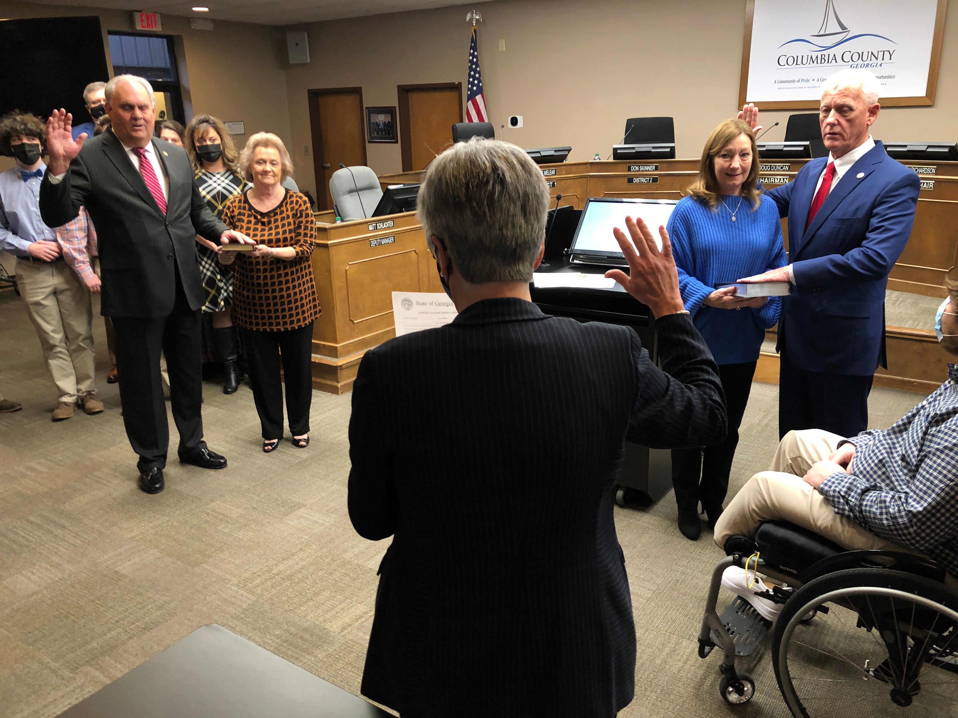 Two Columbia County Commissioners Sworn Into Office