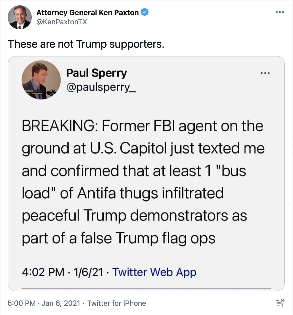 paul sperry on twitter