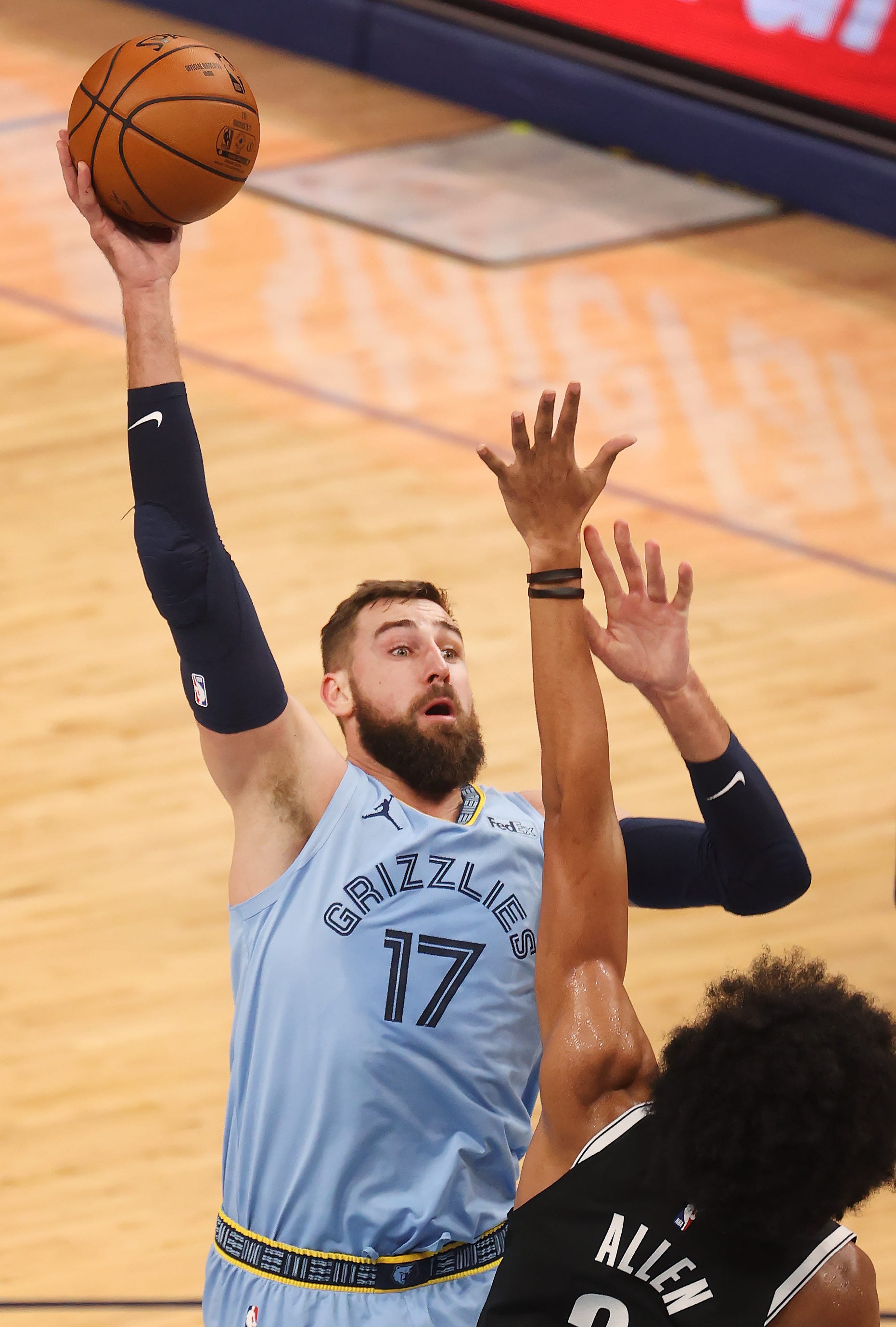 Jonas Valanciunas Leaves Grizzlies-Nets Game Due To Health, Safety Protocol