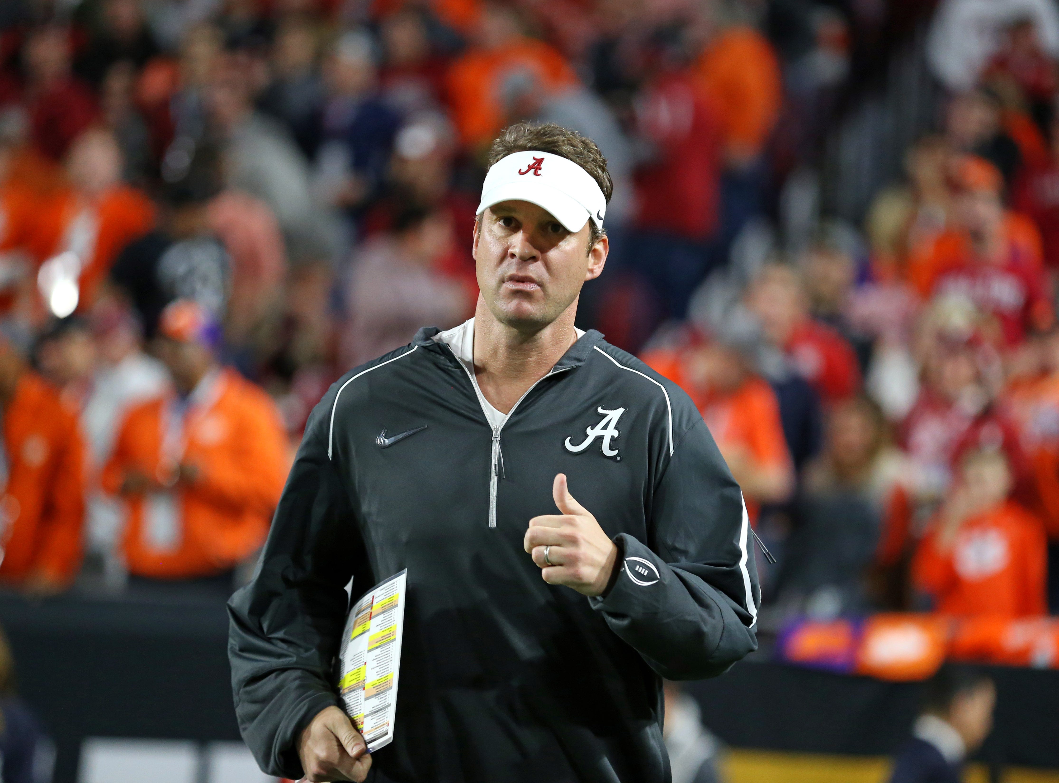 Lane Kiffin Joins Alabama NFL Players In Suite At CFP Championship