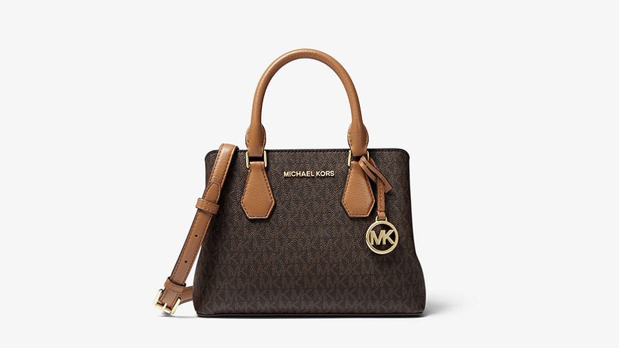 michael kors brown leather purse