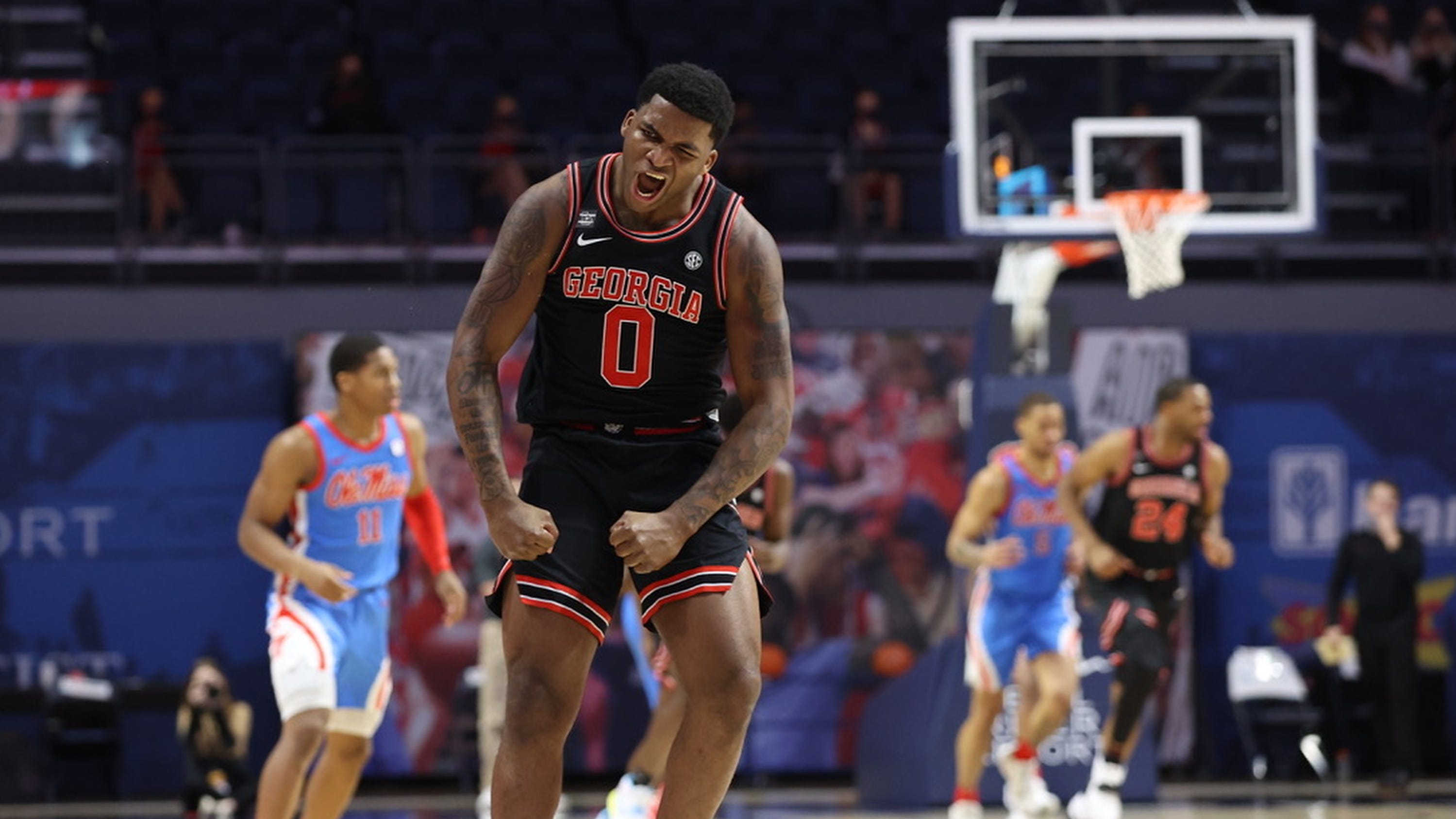 UGA basketball wins at Ole Miss to snap fourgame SEC losing skid