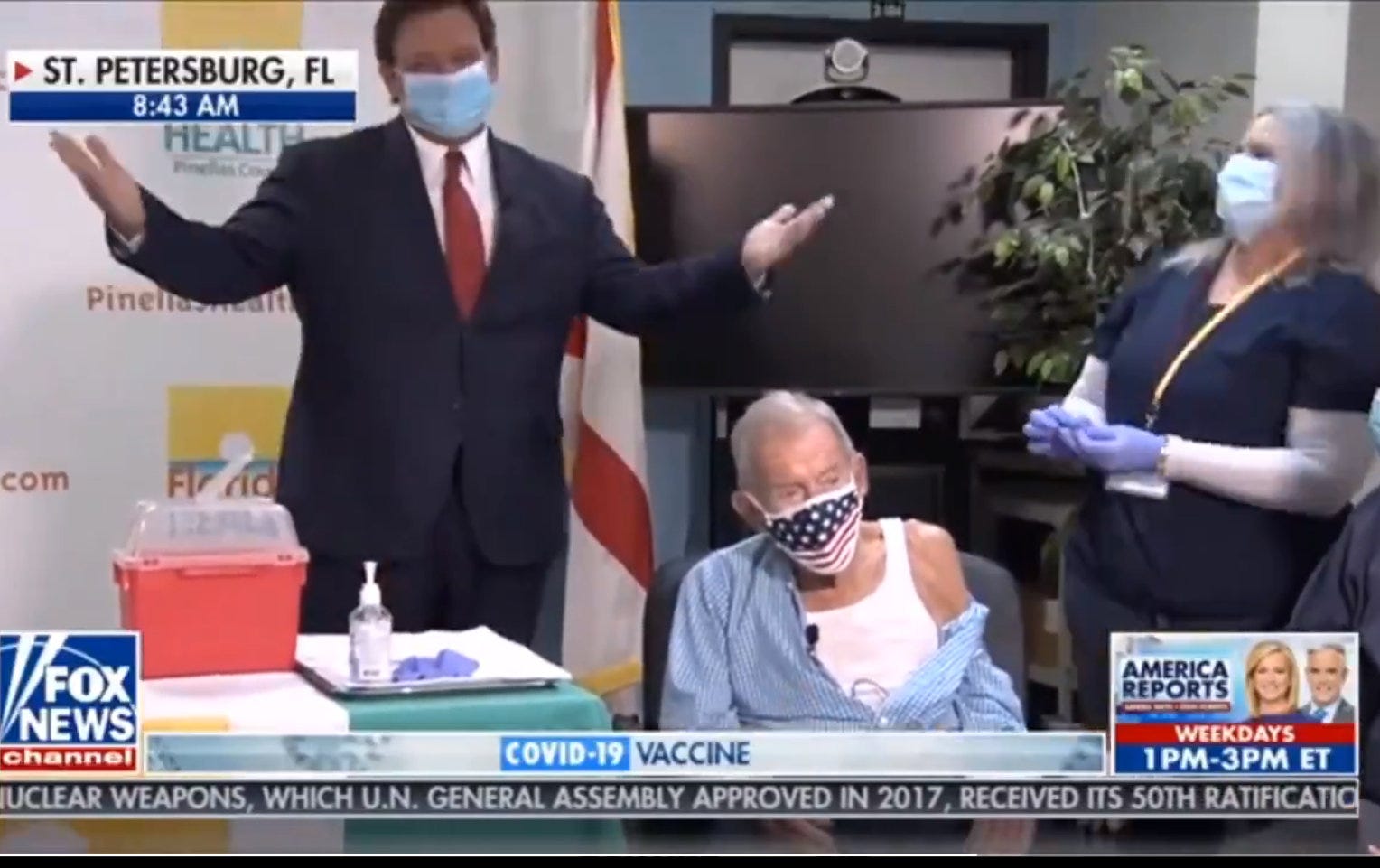 Florida Gov. DeSantis Brings 100-year-old On FOX News For COVID ...