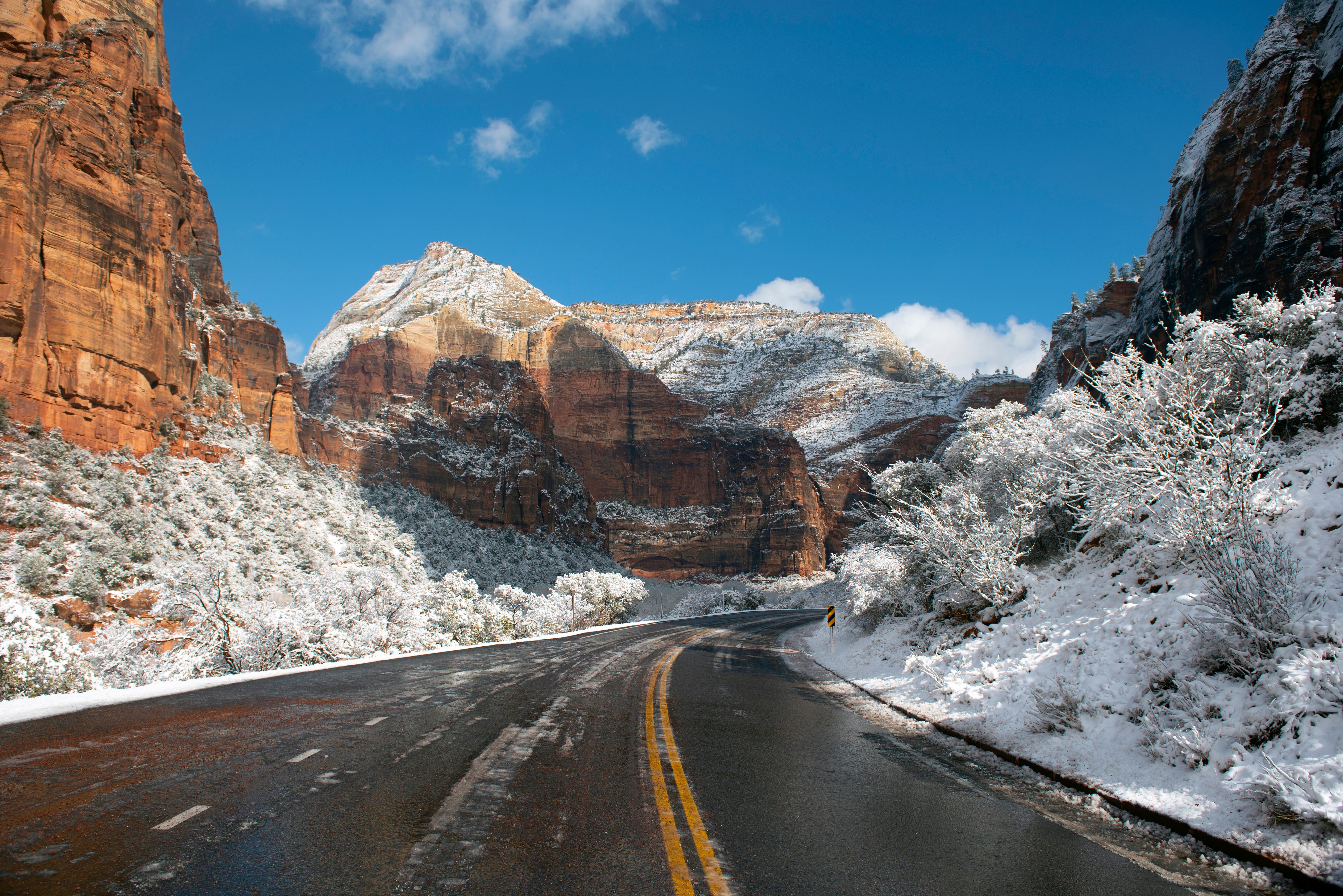 Zion National Park weather: Snow blankets Southwest Utah