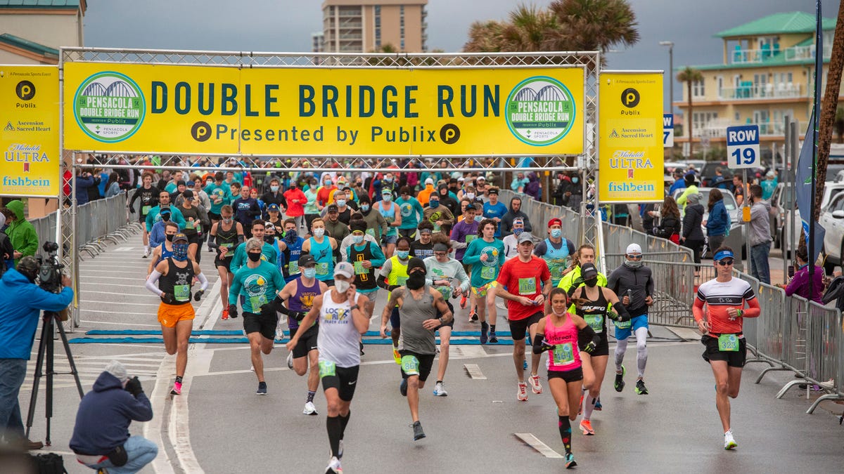 No bridge, no problem Runners tackle Double Bridge Run