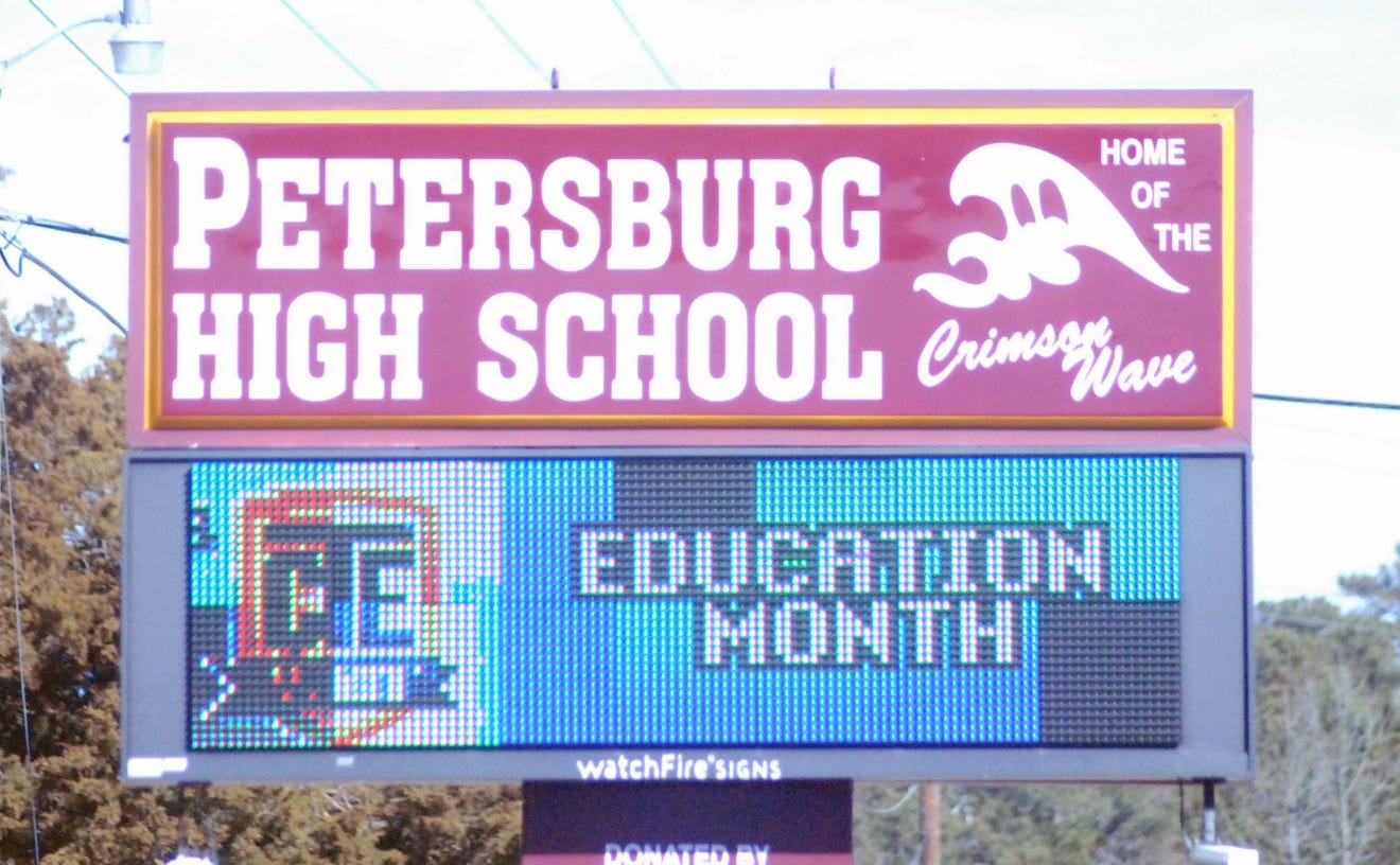 Petersburg High School 4x4 schedule change approved by school board