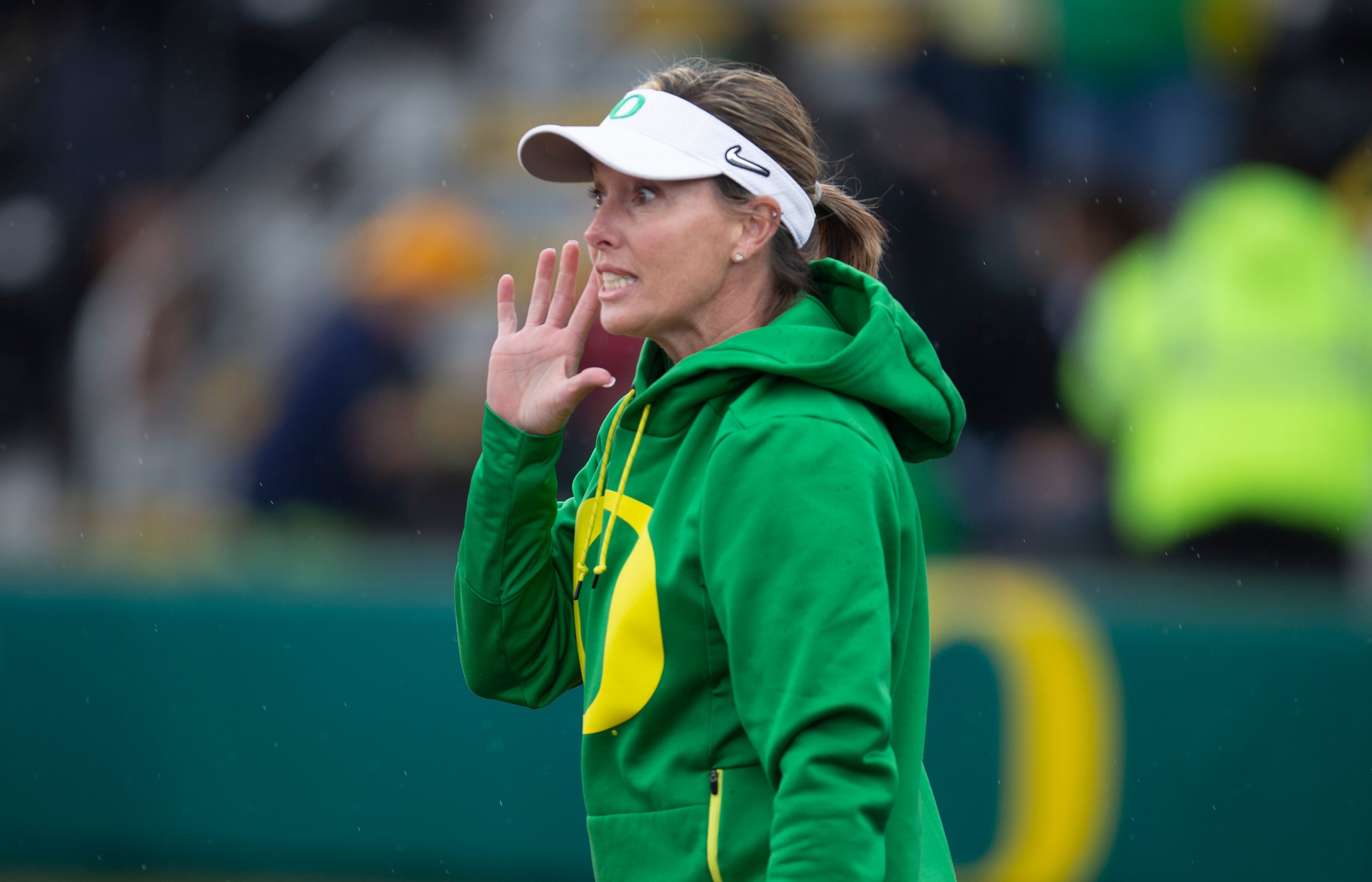 oregon softball visor