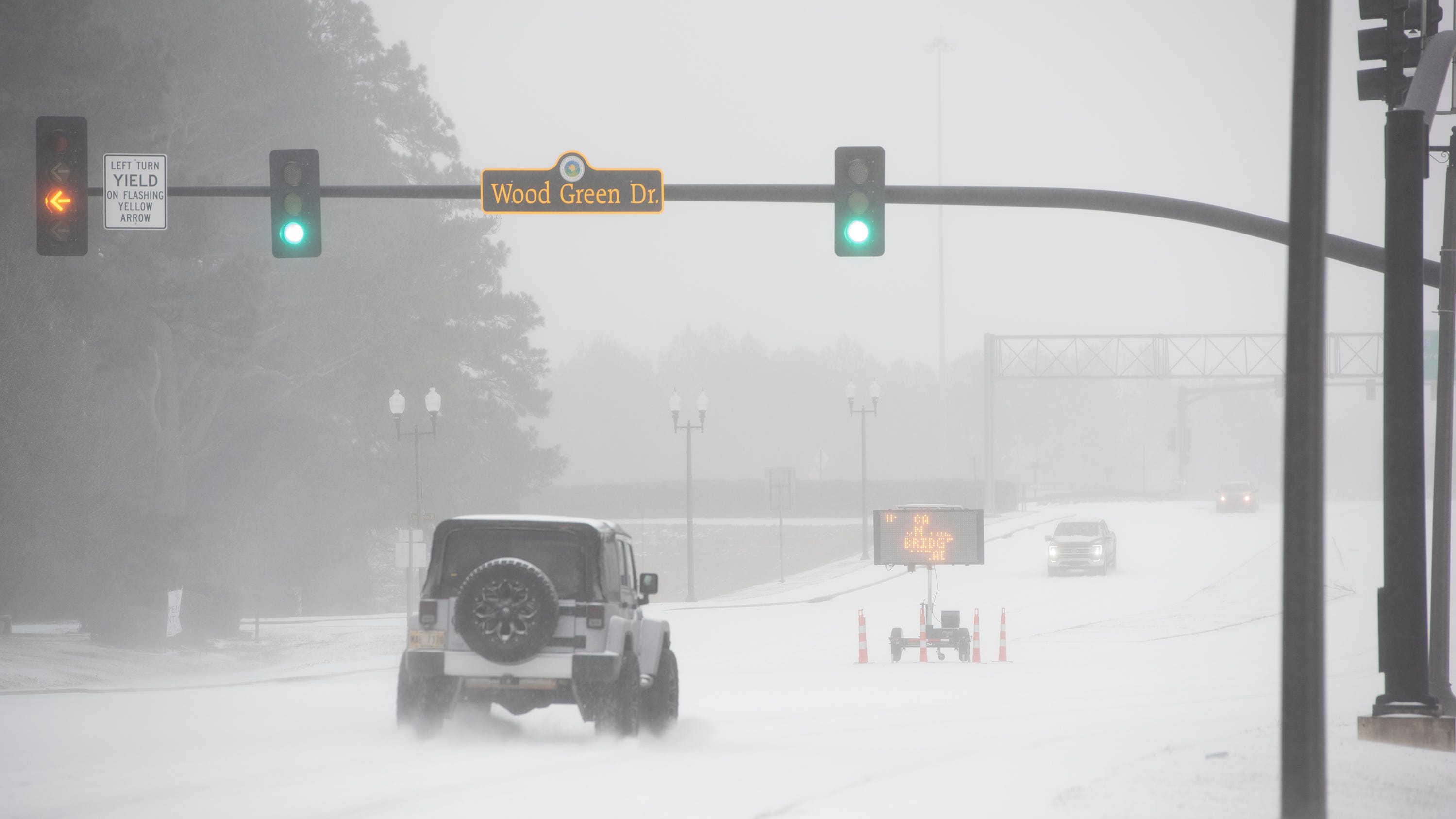 Mississippi weather Winter storm brings mix of snow, thunder, ice