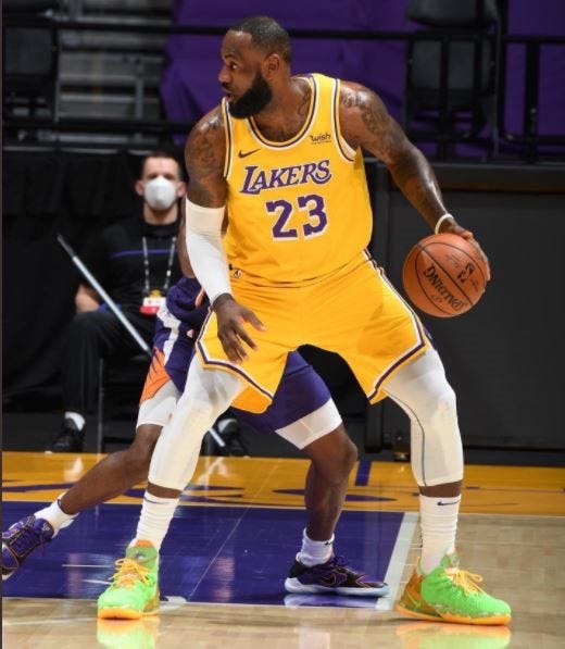 what shoes is lebron james wearing