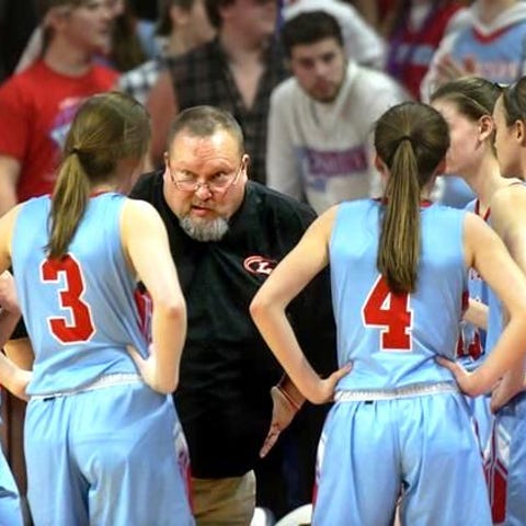 Lewistown High School girls basketball coach Greg 