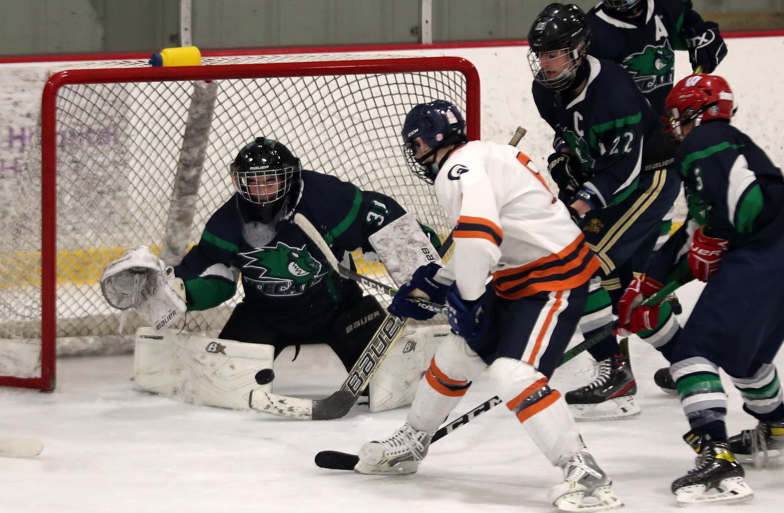 Ice Hockey: Mount Pleasant Hangs Close Before Late Greeley Onslaught