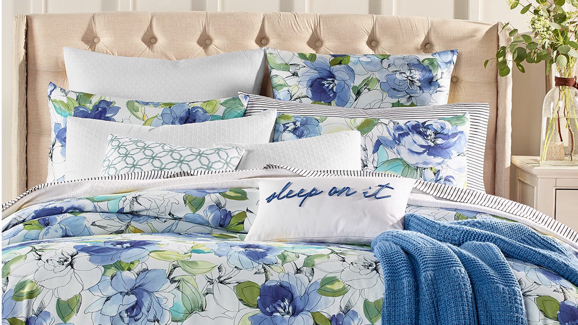Macy's bedding: Shop three- and eight-piece sets for from as low as $19