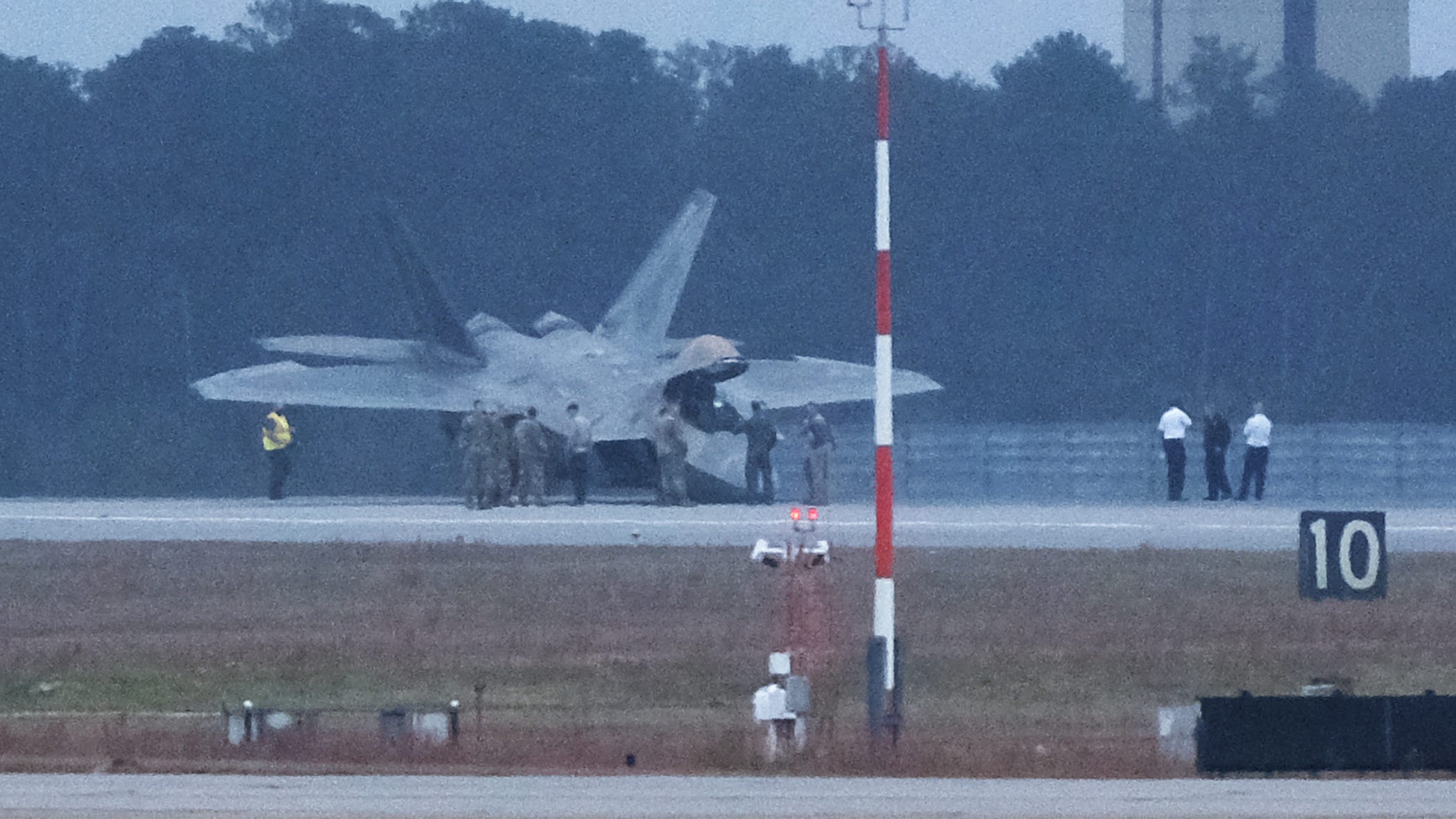 F22 fighter jet has 'ground mishap' at Florida's Eglin AFB