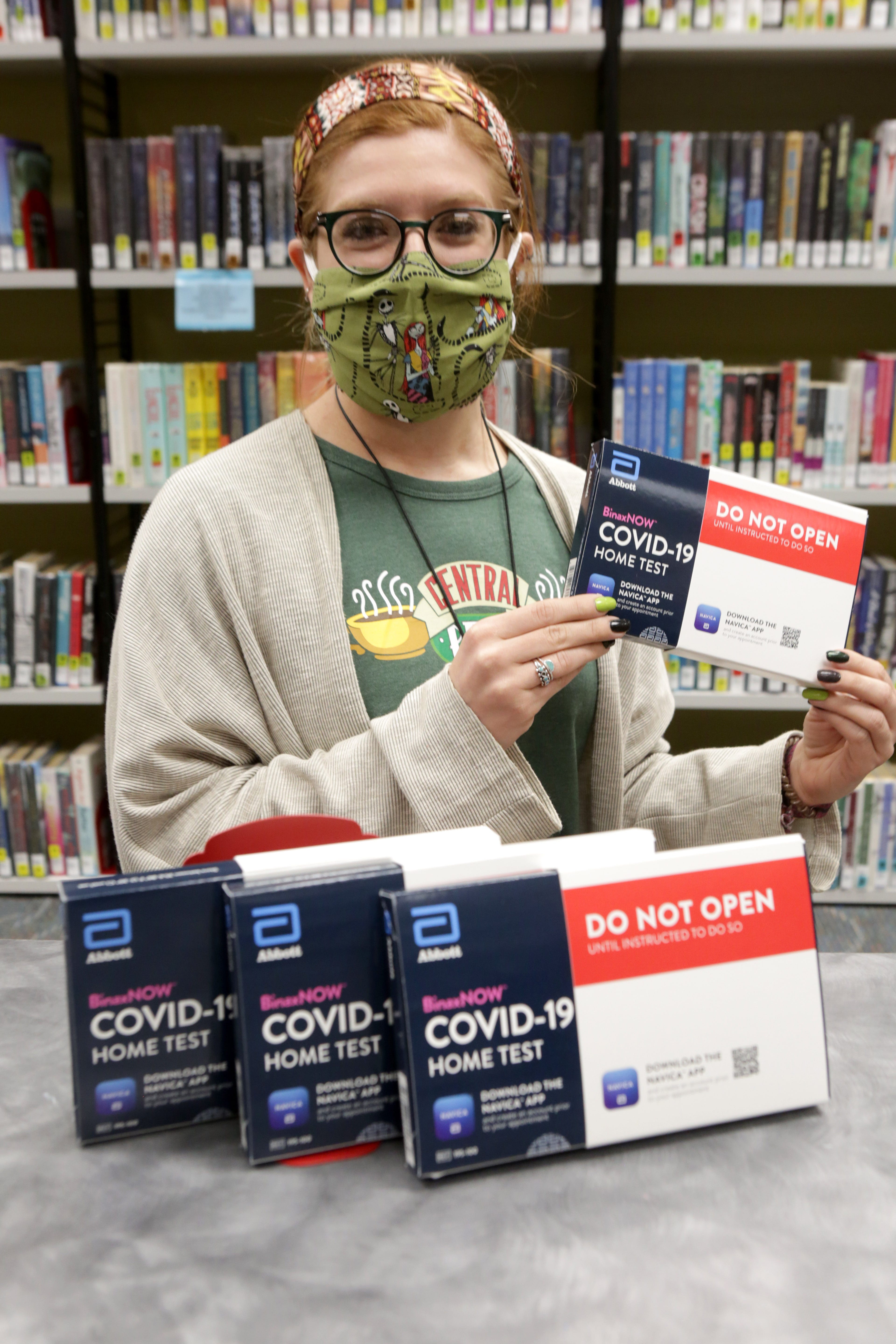 columbus library covid test kit