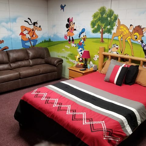 The Disney Room is one of nine themed bedrooms at 