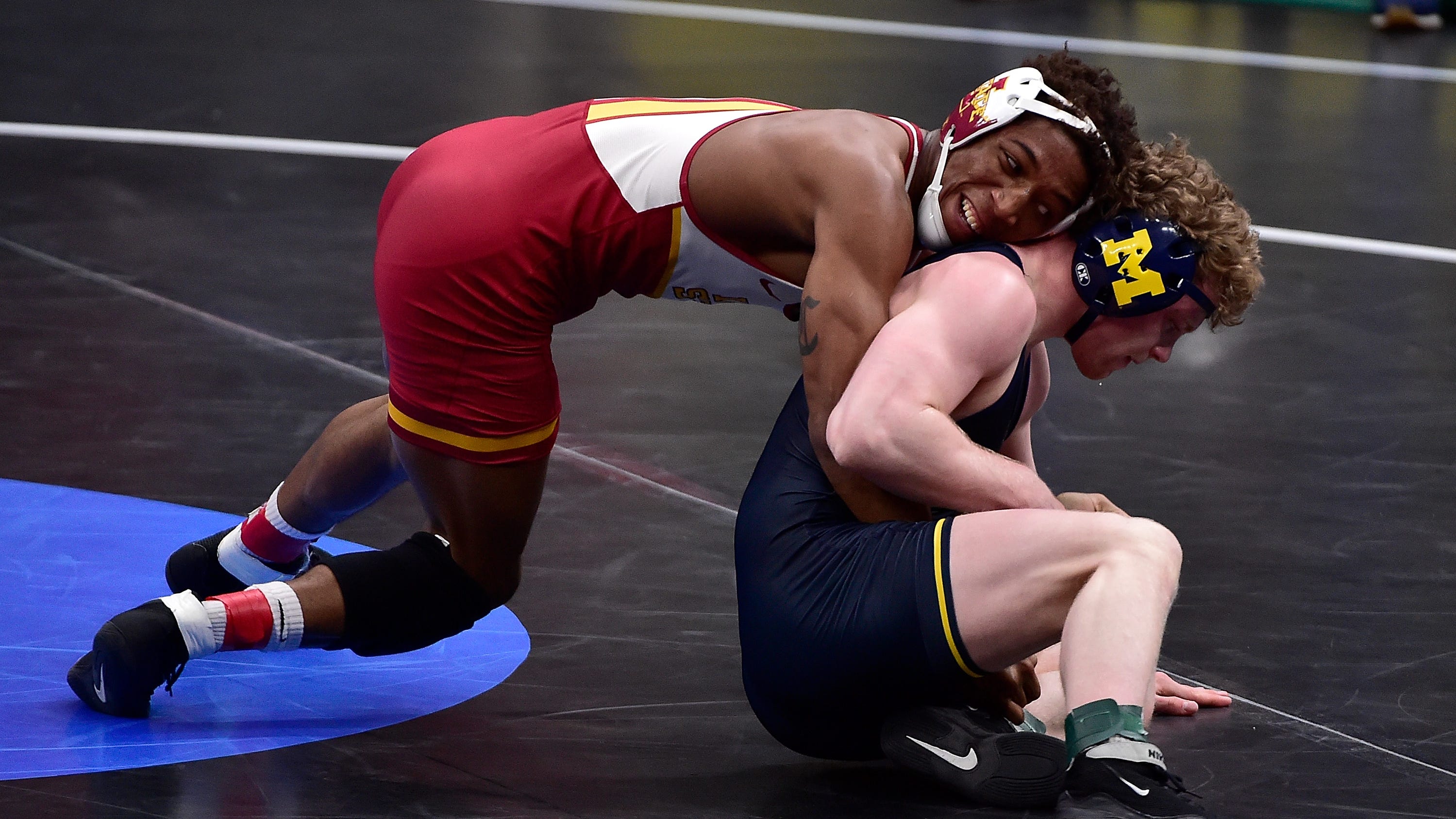 NCAA Wrestling Championships Iowa State's David Carr reaches national