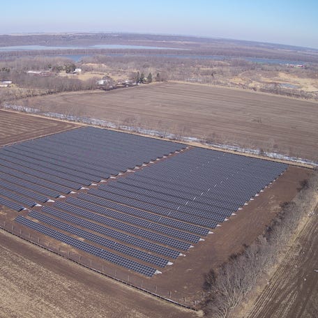 This 2-megawatt community solar farm at the northeast edge of Lacon was completed and began generating electricity in December as the first and so far only project of its type in the county. If more state funding becomes available, developers hope to build several more on sites that have been optioned and obtained zoning permits around the county.