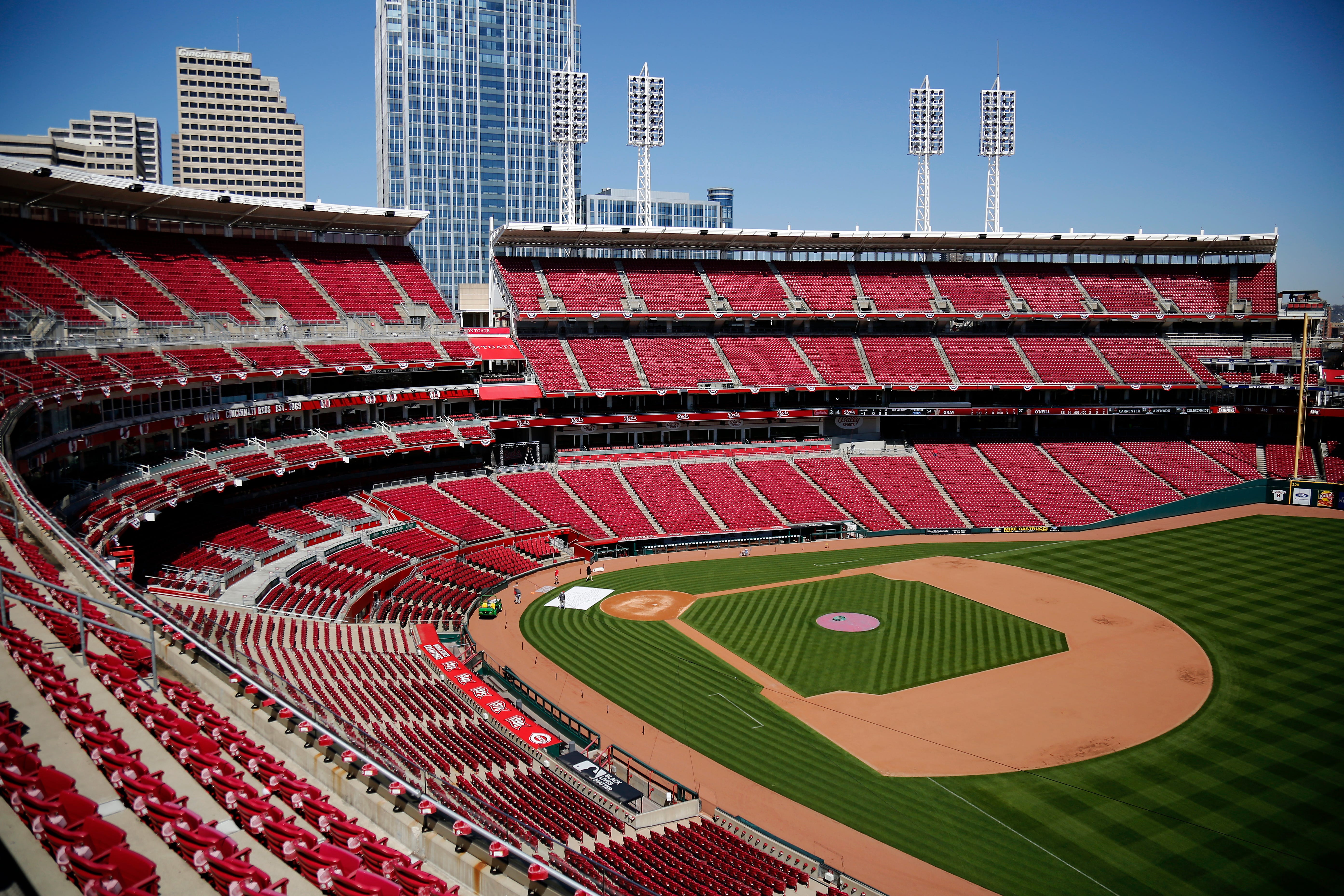 Cincinnati Red Great American Ballpark HDR Photograph by David