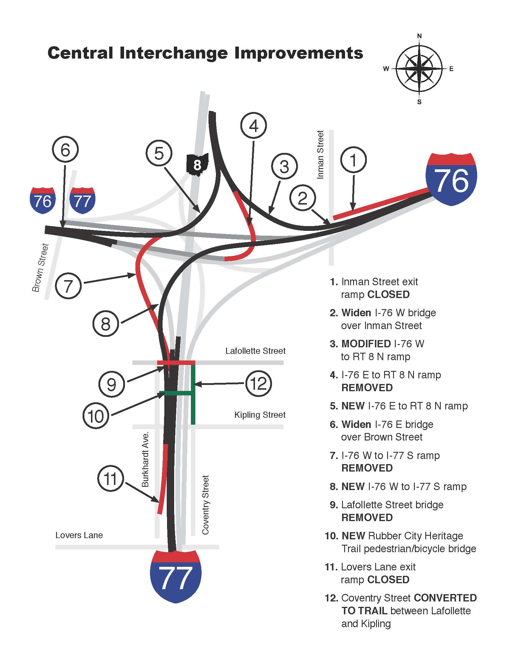 I-76 ramp from I-77 to close March 1; navigating Akron's detours