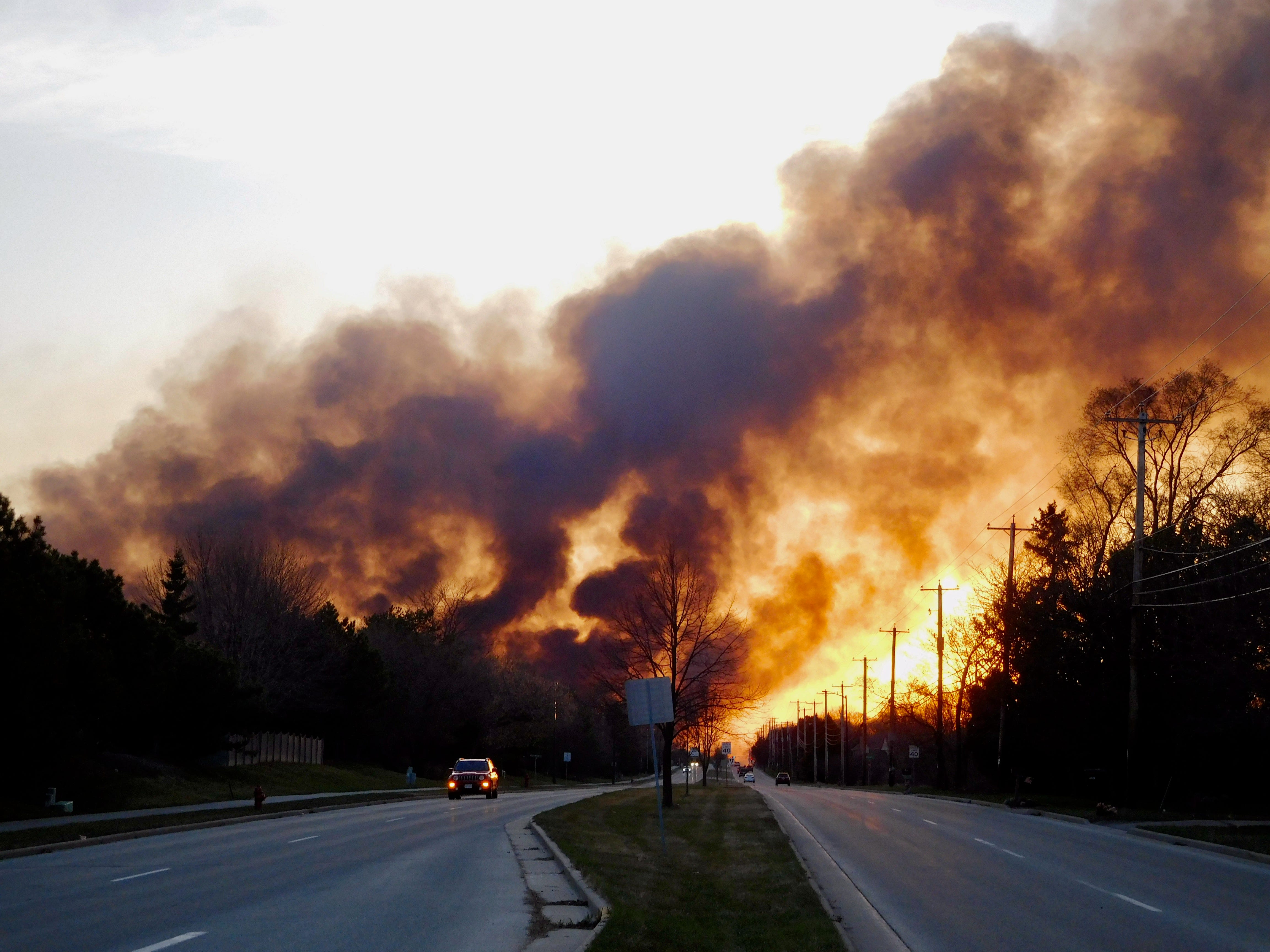 Wisconsin Under State Of Emergency After Wildfires In Menomonee Falls