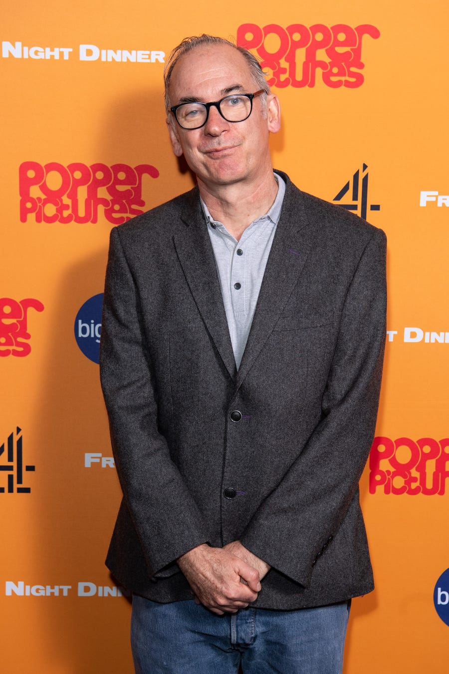 Paul Ritter attends the "Friday Night Dinner" photocall at Curzon Soho on March 9, 2020 in London, England.