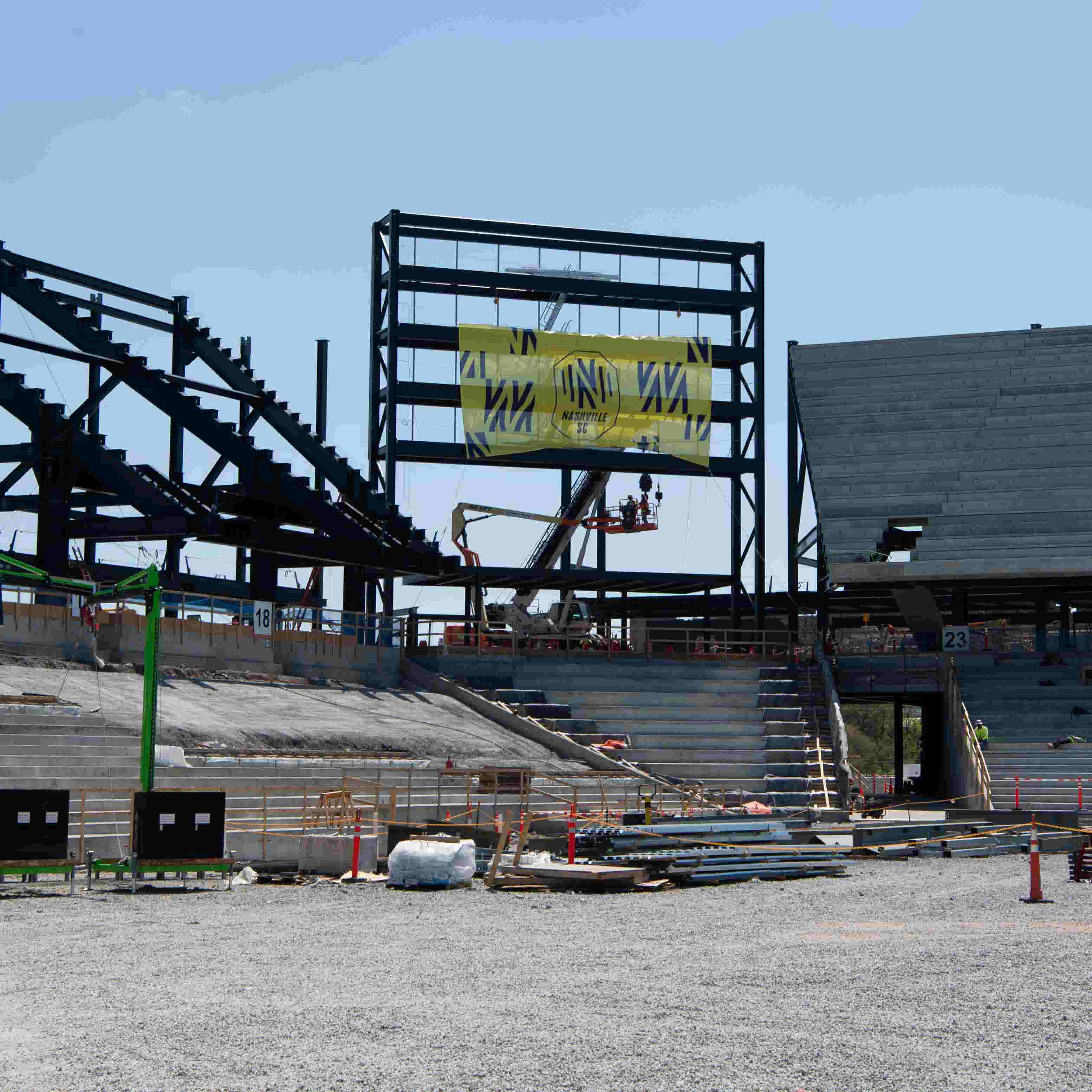 Inside The Construction Site Of Nashville Sc S New Mls Stadium