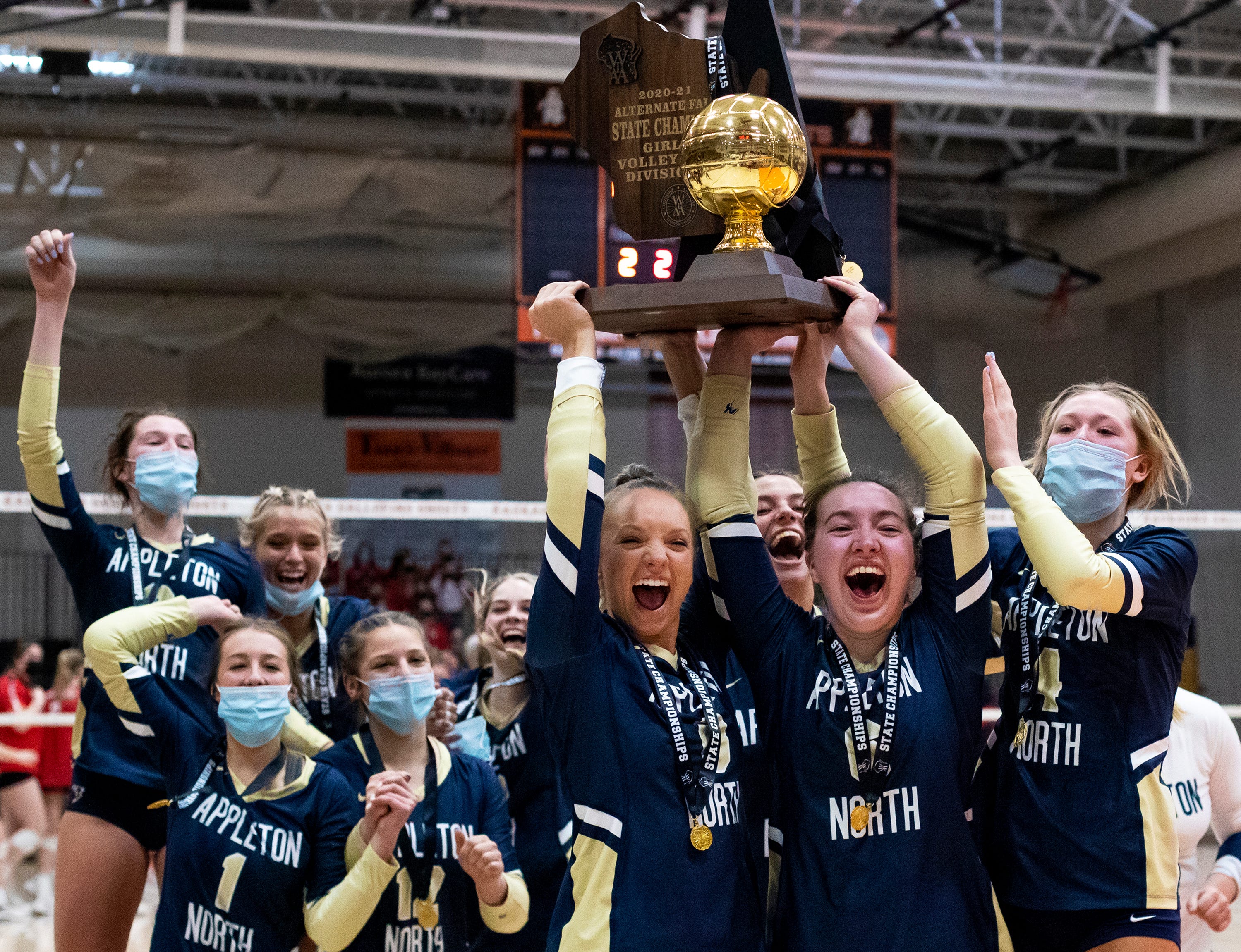 Appleton North girls win first state volleyball championship