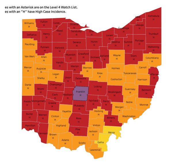 Coronavirus in Ohio: Summit County has sixth-highest COVID-19 case rate ...