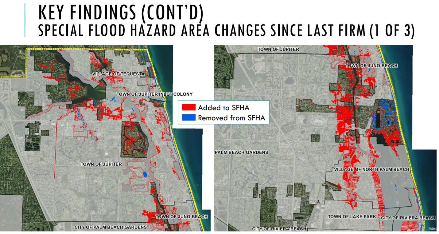 Palm Beach County Properties Added To FEMA Flood Zones In New Update