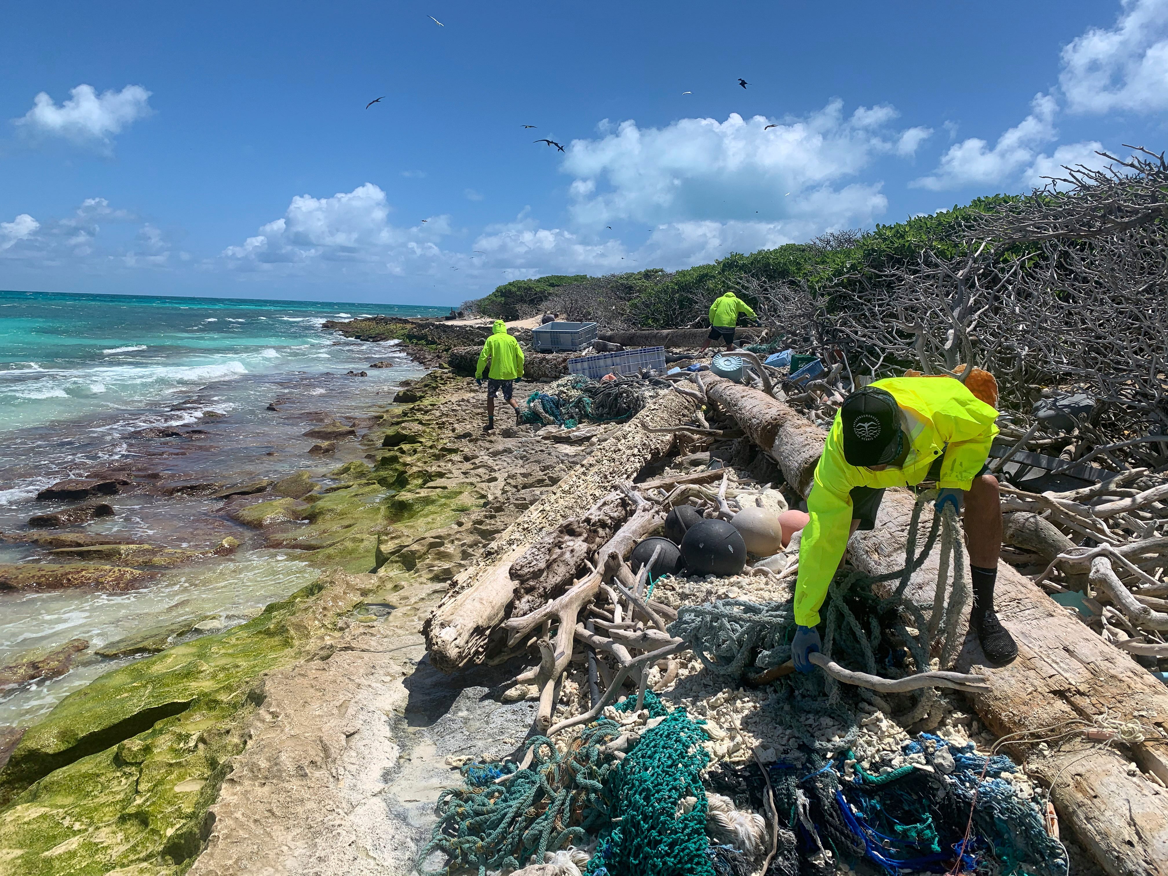 plastic blob in ocean